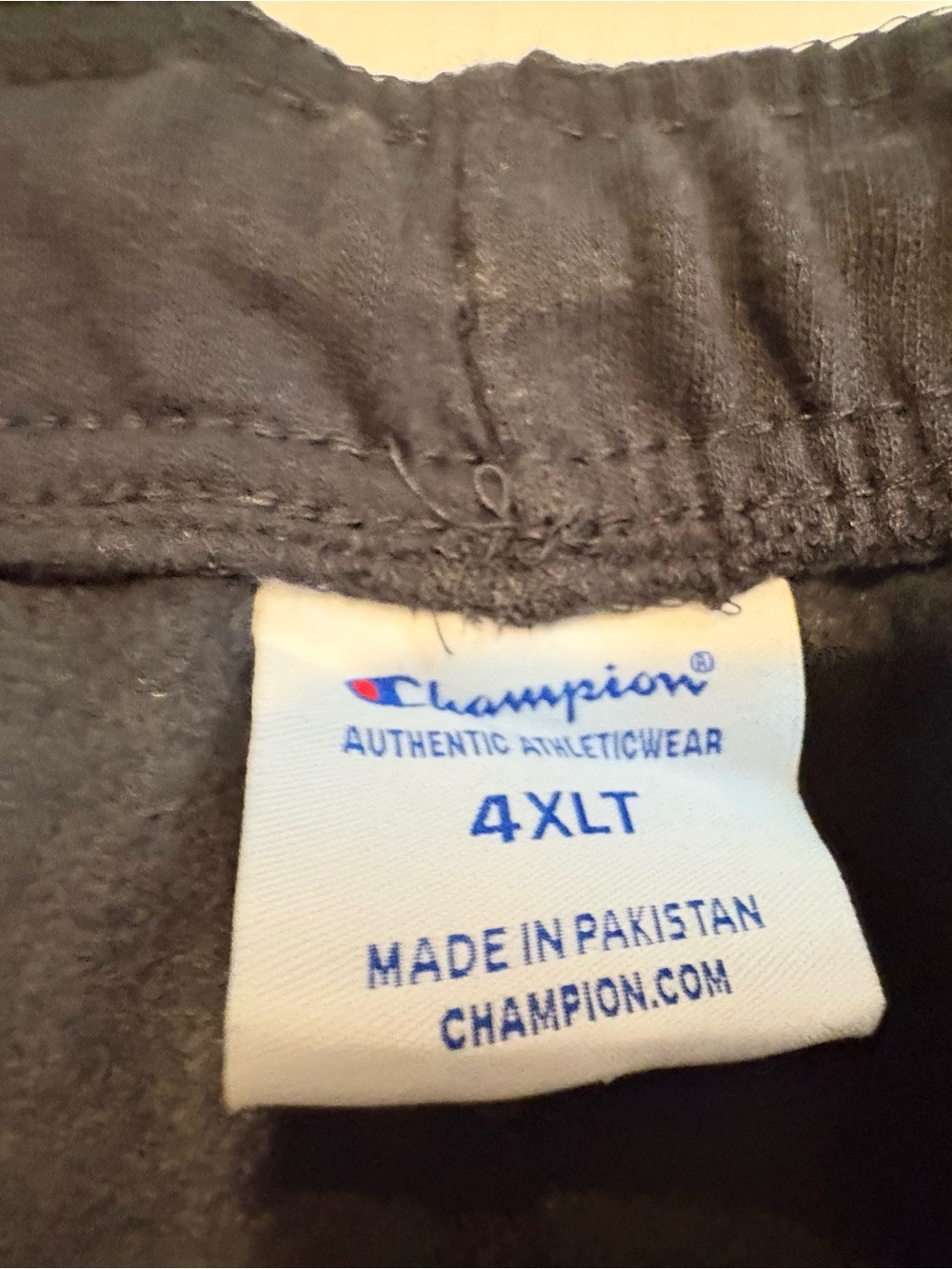 Champion Black Men's Sweatpants with Classic C Logo Big and tall 4xl New - Picture 5 of 7